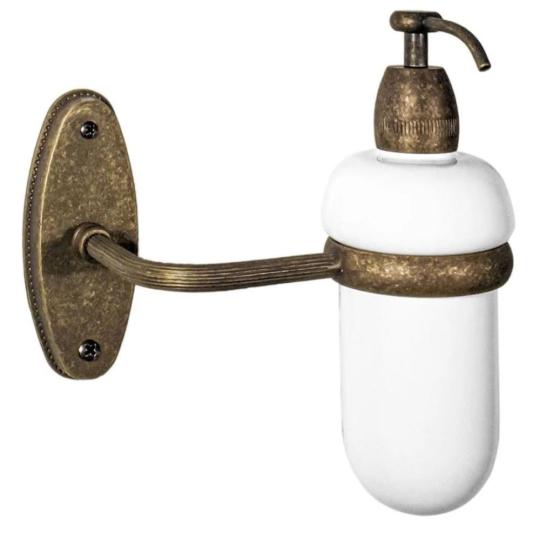 kupelna medena bronz doplnok stena tekuty drziak na mydlo stredomorska klasicka kupelna zariadenie patinovana antik country restauracia hotel vidiecka chalupa.jpg